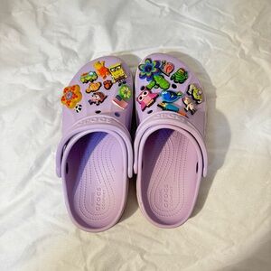 CROCS Lavender with Charms